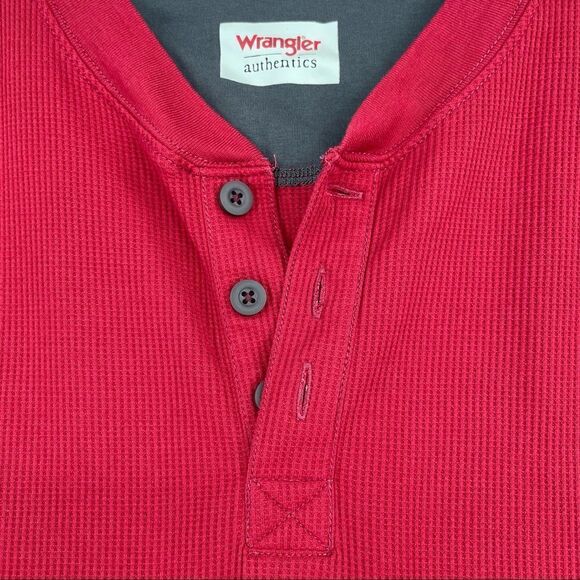-Wrangler Authentics Waffle Knit Shirt L - Picture 3 of 5